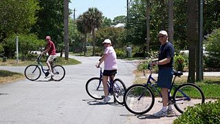 Biking - Ken, Christine & Dad