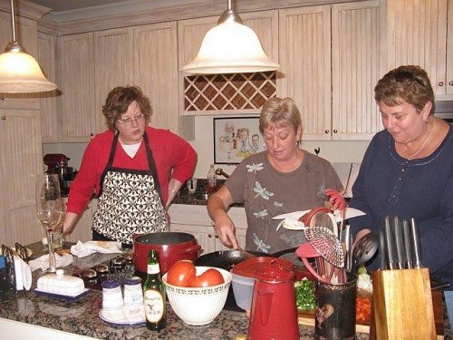 Donna Spikes cooks