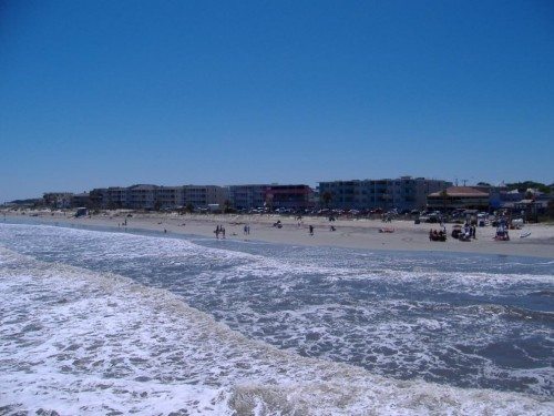 Tybee beach horizon