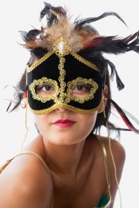 woman wearing elaborate mask imagesource.com