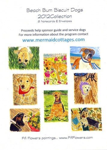 2012 Beach Bum Biscuits Collection by Fifi Flowers Mermaid Cottages Mermaids Make A Difference Mermaid Cottages Beach Bum Biscuits Dog Treats