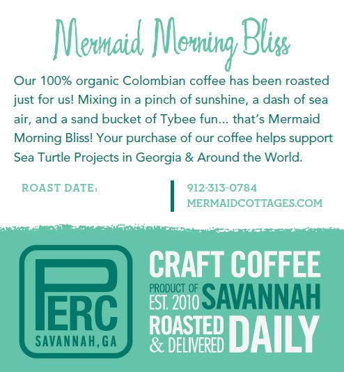 Mermaid Morning Bliss 2012 Coffee Label Back