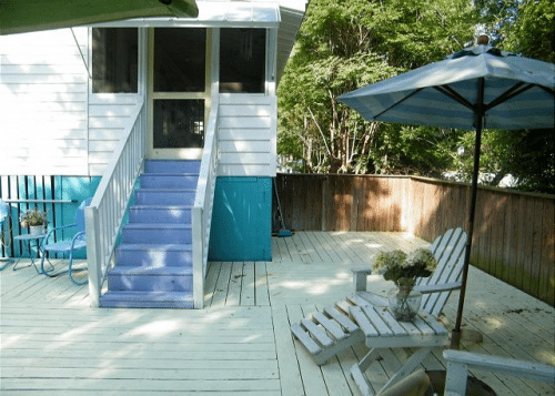 Omm Sweet Home Deck Mermaid Cottages There's no place like Ommm