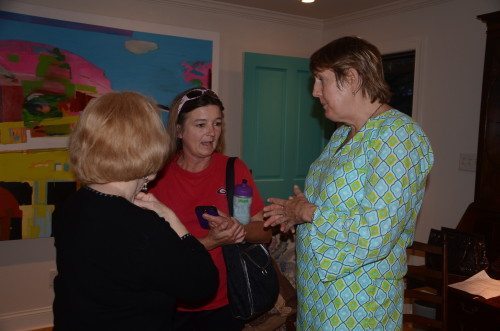 Mermaid Owner Diane chatting with some Mermaids