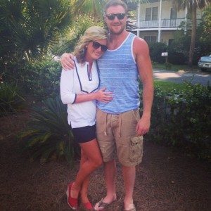 Makenzie and Jimmy Standing Outside of Castaway Cottage