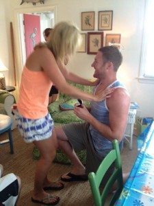 Makenzie and Jimmy-summer engagement on tybee island