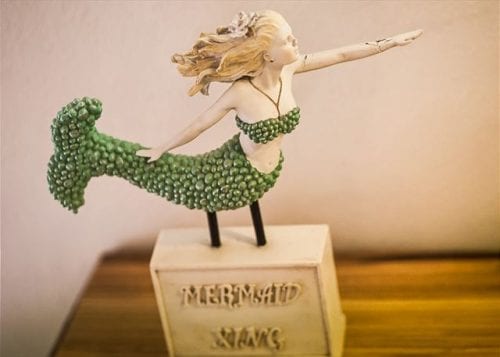 a mermaid crossing at canty's cottage