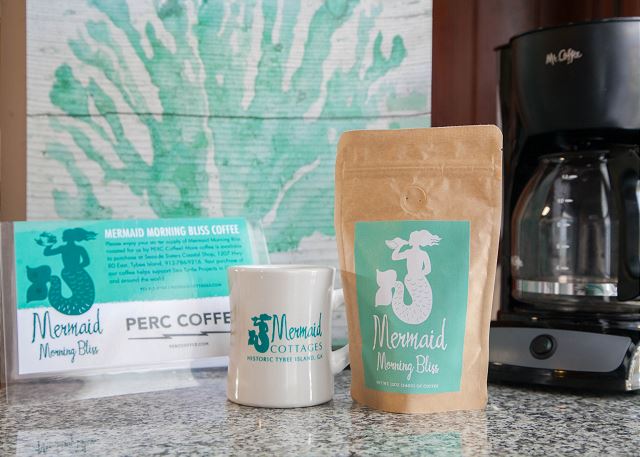 mermaid morning bliss coffee is a brand standard in all of our Tybee Island cottages.