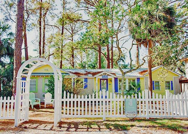 The Tybee Island door at Sandy Toes Cottage