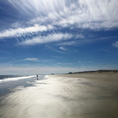 beach and clouds