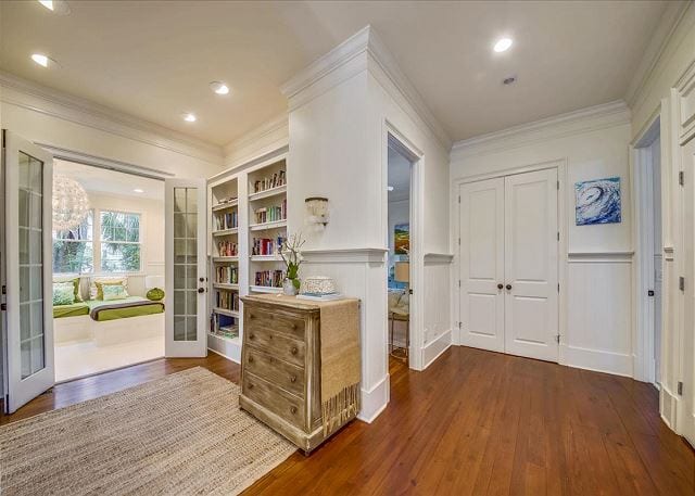 heart of pine floors at A Wave Call Cottage for your Tybee beach vacation