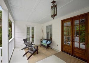 a porch at a wave call cottage