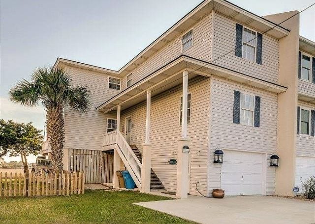 an exterior shot of marsh mermaid duplex