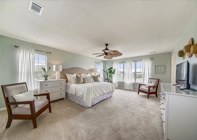 the master bedroom at marsh mermaid