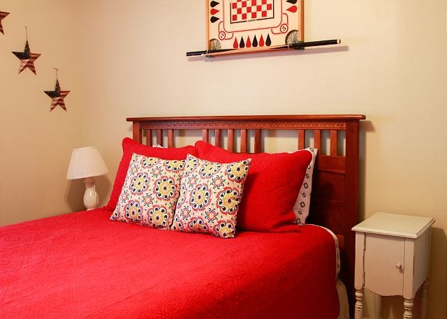 get red for your bed.