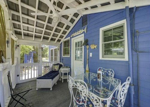 Fish Camp Cottage back porch