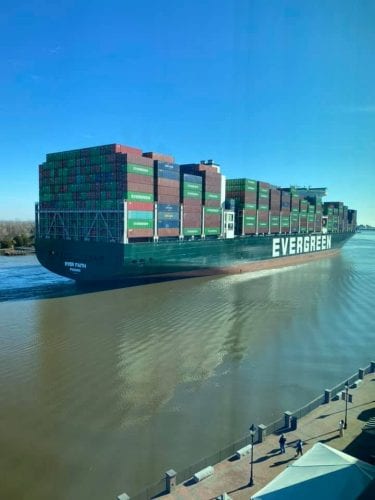 savannah container ship