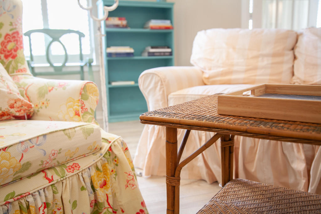 blue skies cottage den decor