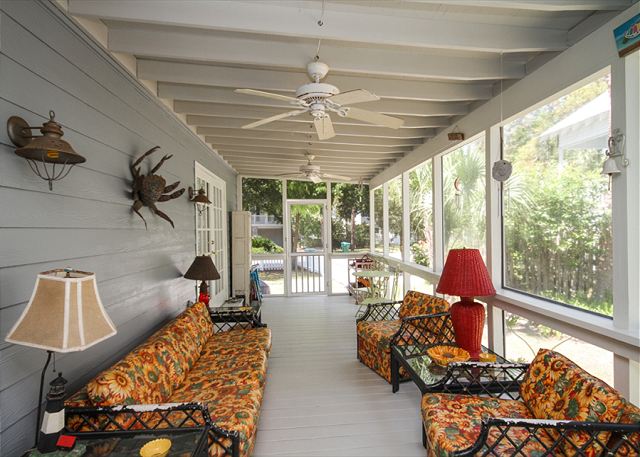 rain porches at blue heron