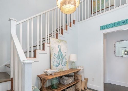 the stairs at live oaks cottage